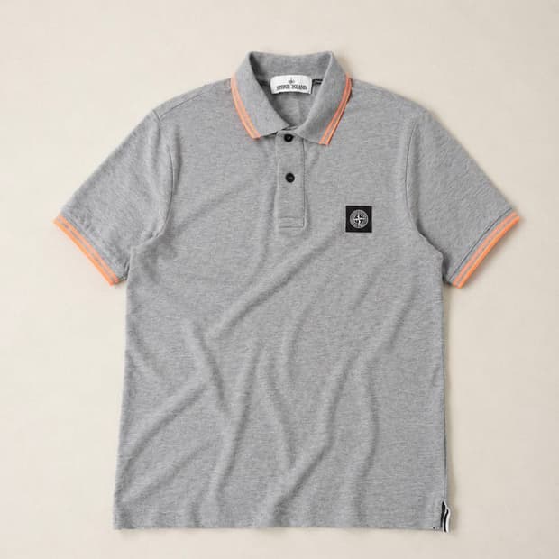 Stone Island 스톤아일랜드 컴퍼스 패치 그레이 반팔 PK 