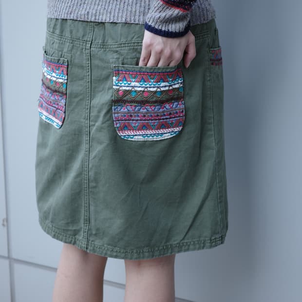빈티지 보헤미안 스커트