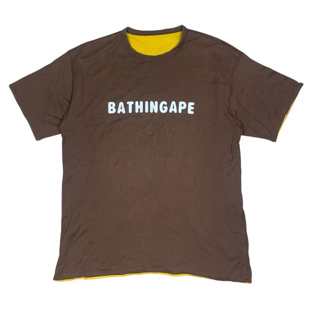 🕑90s bape double face tee