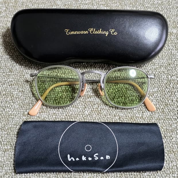백산안경 하쿠산 타임원클로딩 초기 앤틱실버 디펜더 스퀘어 선글라스 