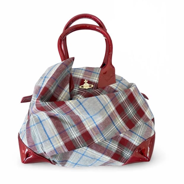비비안웨스트우드 체크 애나멜백