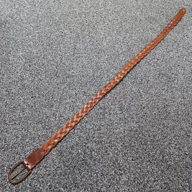 빈티지 소가죽 케이블 벨트