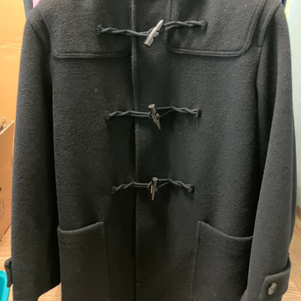 로파이 LOFI 더플코트 떡볶이 코트 블랙