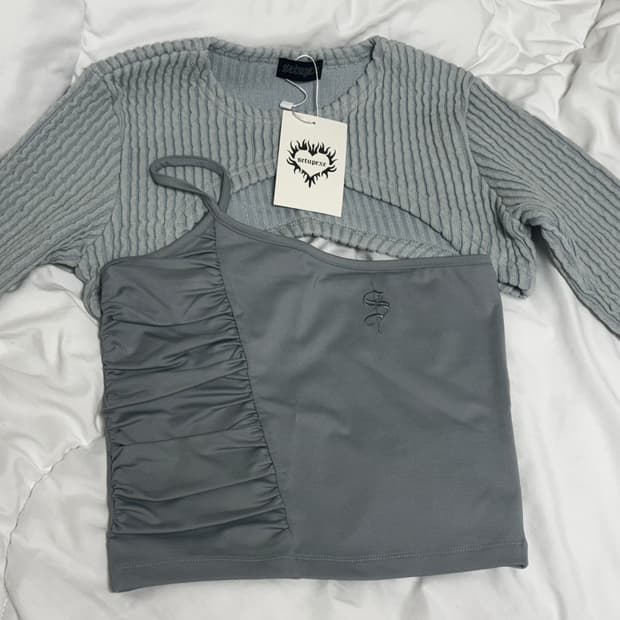 셋업이엑스이 나시 볼레로 세트