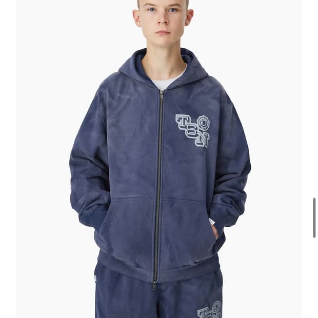 디네댓 디스이즈네버댓 후드집업 네이비 s