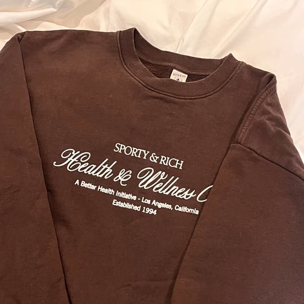 Sporty & Rich 맨투맨 🤎 