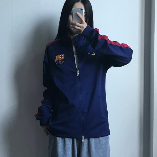 나이키 바르셀로나 14-15 앤썸 져지 자켓
