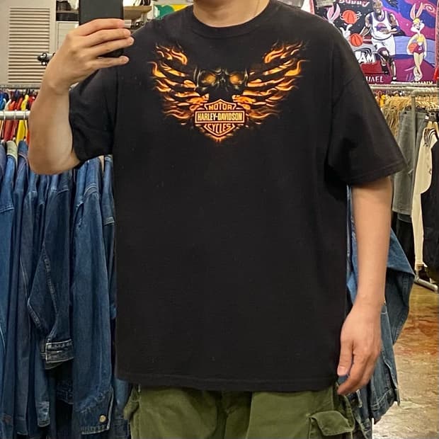 USA 할리데이비슨 텍사스샌안토니오 반팔티셔츠