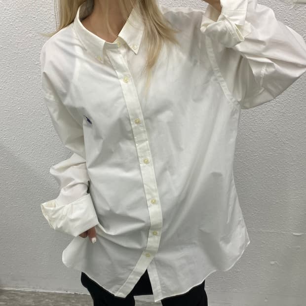 폴로 랄프로렌 네이비포니 화이트 셔츠 XXL