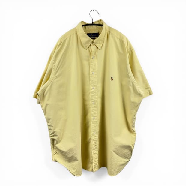 (2XL) 랄프로렌 클래식핏 옥스포드 반팔 셔츠 옐로우