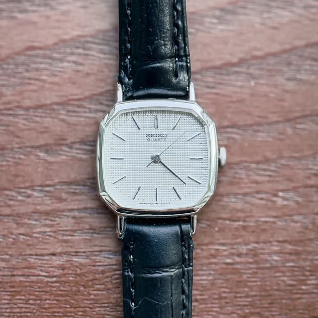 빈티지 세이코 1421-5060 옥타곤 와플 다이얼 드레스 워치