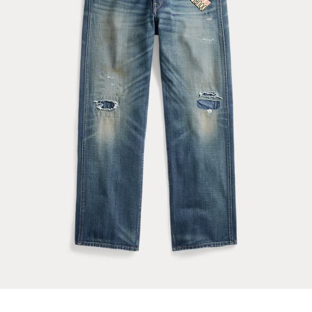 RRL 빈티지 파이브포켓 풀러턴 리페어 진 34