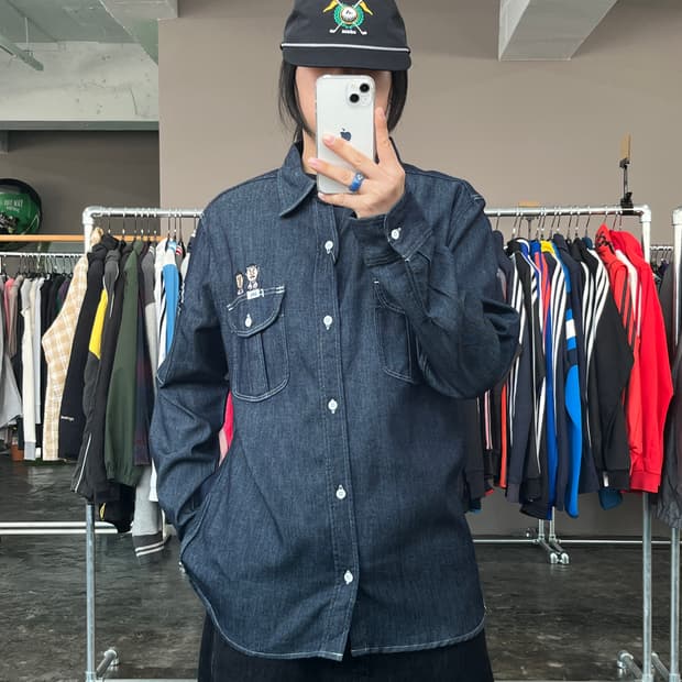 LEE 워크 데님 셔츠(데드스탁)