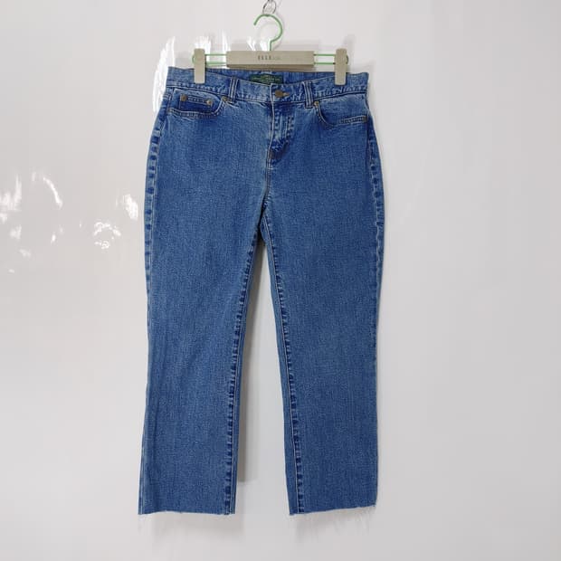 RALPH LAUREN 랄프로렌 그린라벨 여성 7-8부 중청 스판 데님
