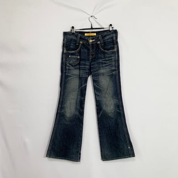 리바이스 빈티지 워싱 데님 부츠컷 팬츠 30인치 청바지 증청 00s