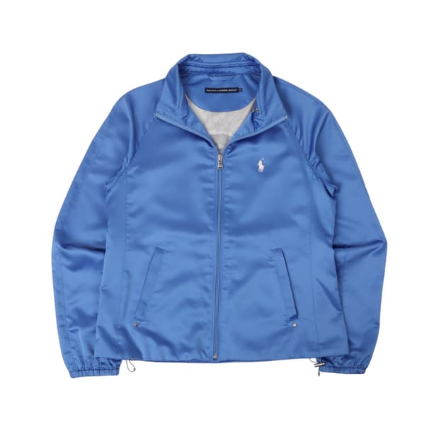 폴로 랄프로렌 골프 폴리 새틴 블루종 슬림핏 자켓