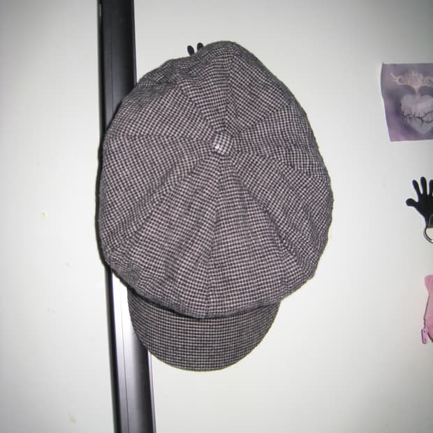 모리걸 빈티지 패턴 캡