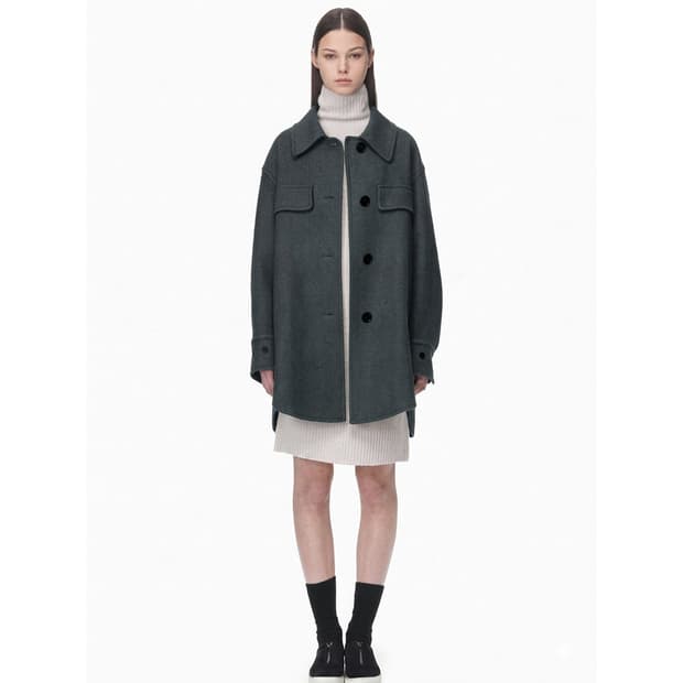 시스템 양모 캐시미어 핸드메이드 자켓