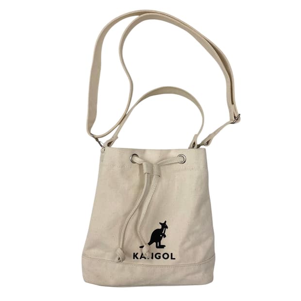 캉골 캔버스 버킷백 아이보리