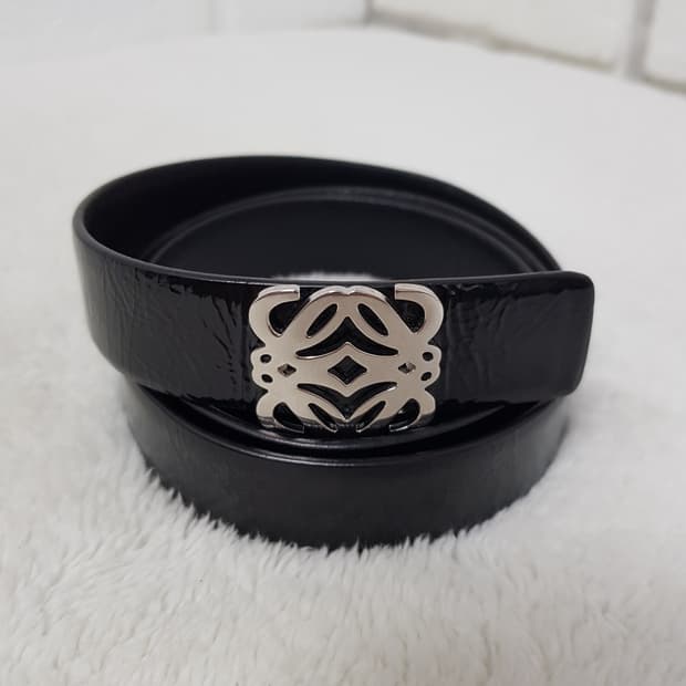 [85/34/정품] 로에베 아나그램 페이던트 블랙벨트