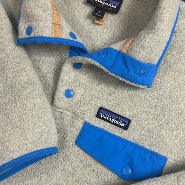 파타고니아 신칠라 오트밀 헤더 베셀 블루 L