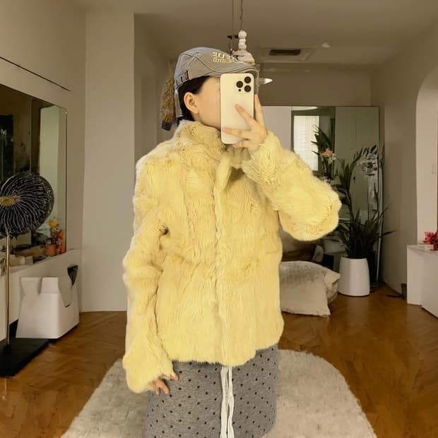 빈티지 일본 epolene 토끼털코트