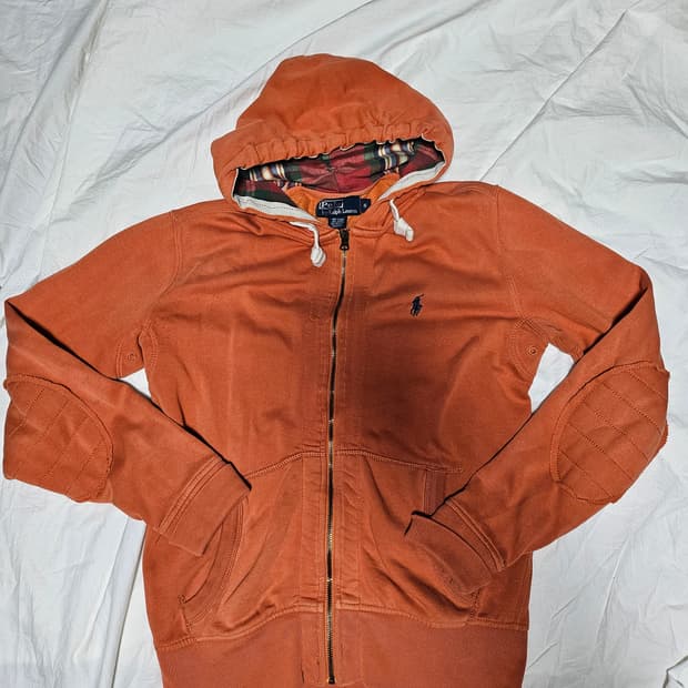 폴로랄프로렌 아방핏 후드집업 오렌지 S