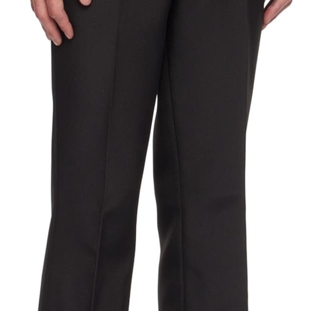 Kolor 딥 브라운 플리츠 슬랙스