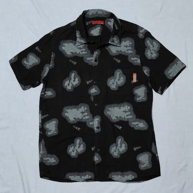 [291295=HOMME] 아카이브 쉐도우 클라우드 패턴 반팔 셔츠