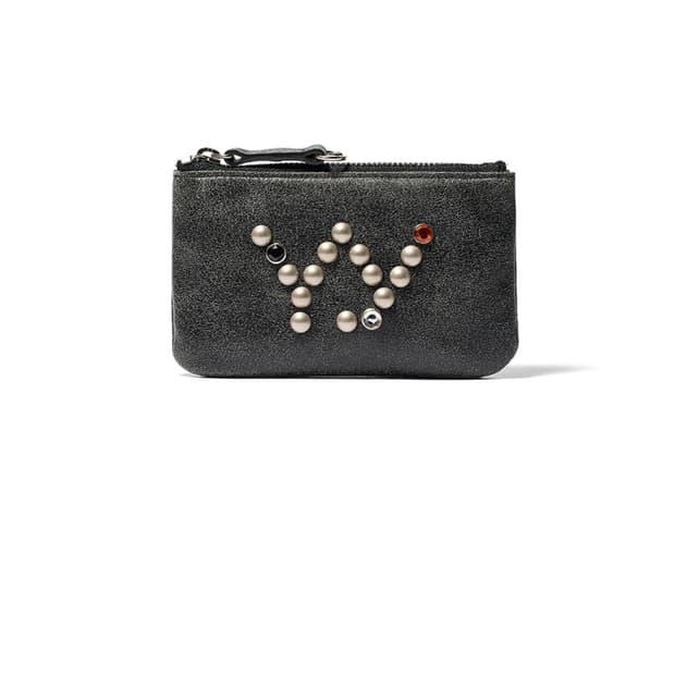 OPEN YY STUD CHAIN WALLET BLACK 
