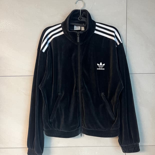 아디다스 파이어버드 벨벳 져지 블랙 [M size]