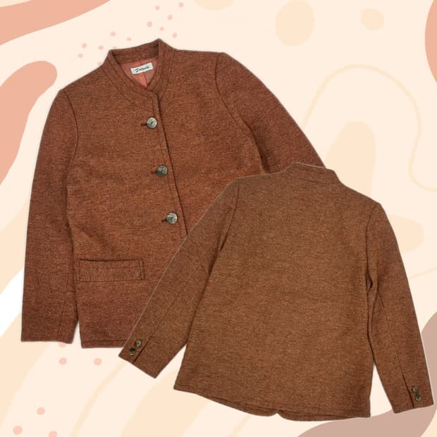 🍊오렌지맛 그런지 자켓 아우터 🍊히피 에스닉 일본빈티지 가을 