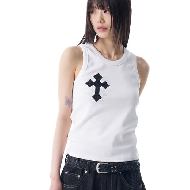 [1] 아캄 CROS2 슬리브리스 화이트 