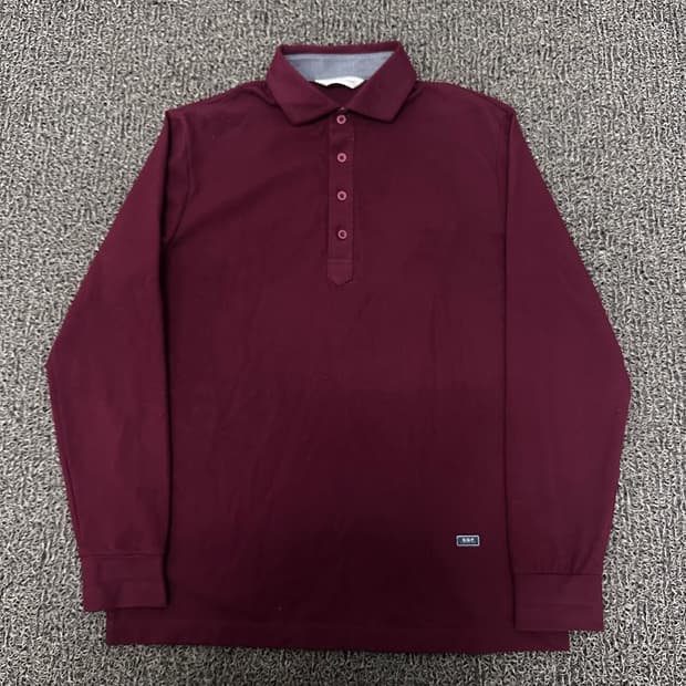 SGF 슈페리어 남성 골프웨어 카라티 긴팔티셔츠 버건디 95(M)