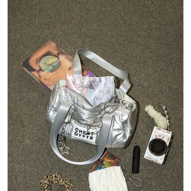 Cheat Oystr 치팅오이스터 미니 더플백 실버