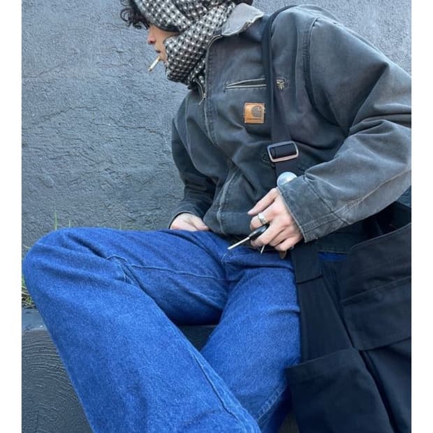 칼하트 J97 디트로이트 자켓 2XL 페트롤