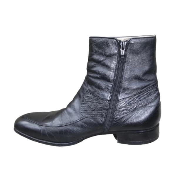 발렌티노 빈티지 레더 부츠 260