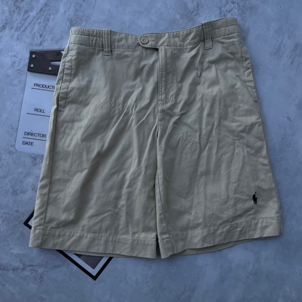 랄프로렌 폴로키즈 베이지 면 반바지