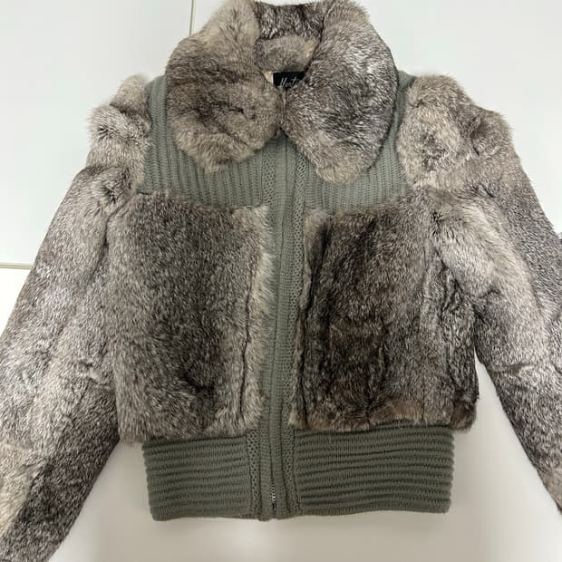 빈티지 토끼털 퍼자켓
