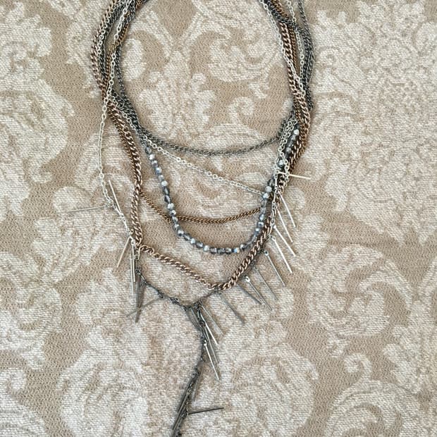 chain layered necklace
