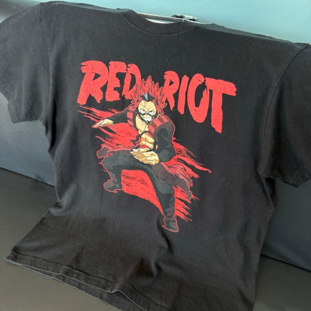 나의히어로 Red Riot Kirishima 티셔츠