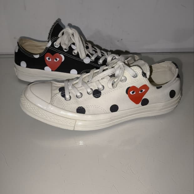 275mm 컨버스 x 꼼데가르송 도트 척테일러 스니커즈