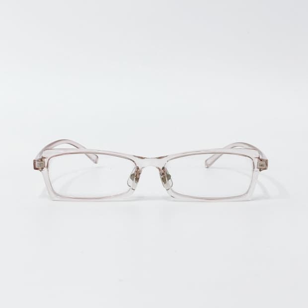 핑크 스퀘어 뿔테 데드스탁 빈티지안경