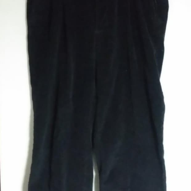 베버리힐즈 폴로클럽 남성 골덴 코듀로이 바지 블랙 36인치