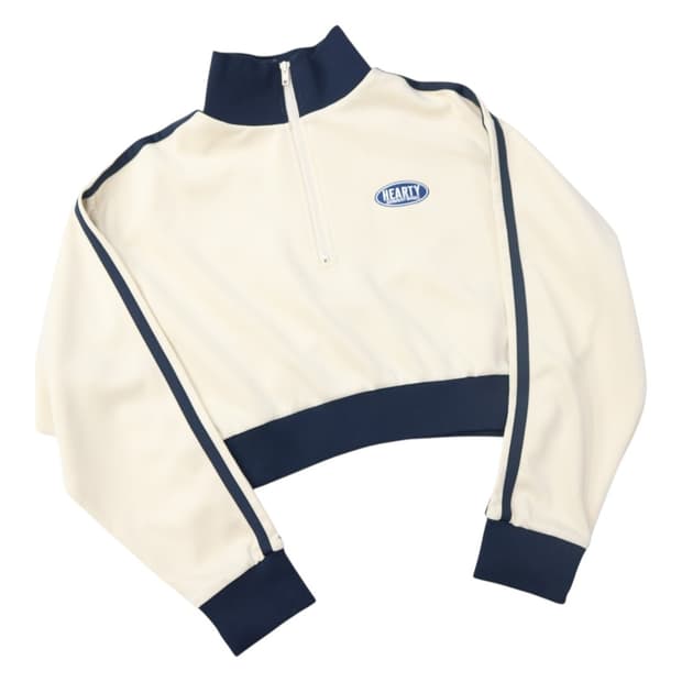 GRL 그레일 빈티지 하프 집업 크롭 트랙 자켓 (F)