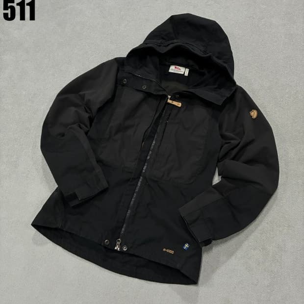 Fjall 블랙 후드집업 자켓 