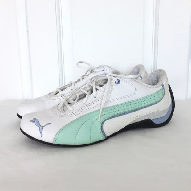 Puma White Mint Speedcat Sneakers