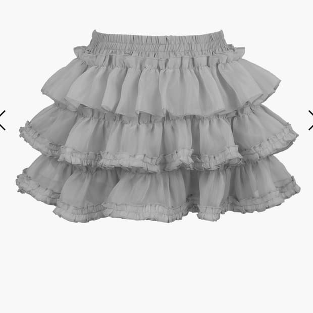 러프넥 튜튜스커트 그레이