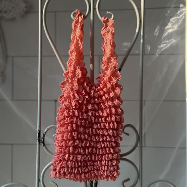 Popcorn Pleats Bag 0382