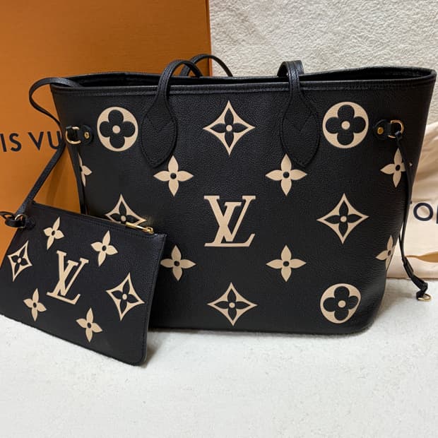 (새거급) 루이비통 앙프렝뜨 네버풀 MM 블랙 + 파우치 루이비통 가방